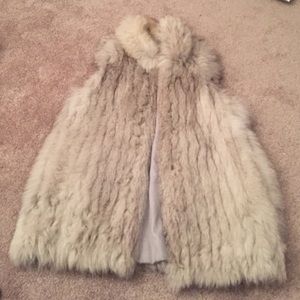 Vintage fox fur vest